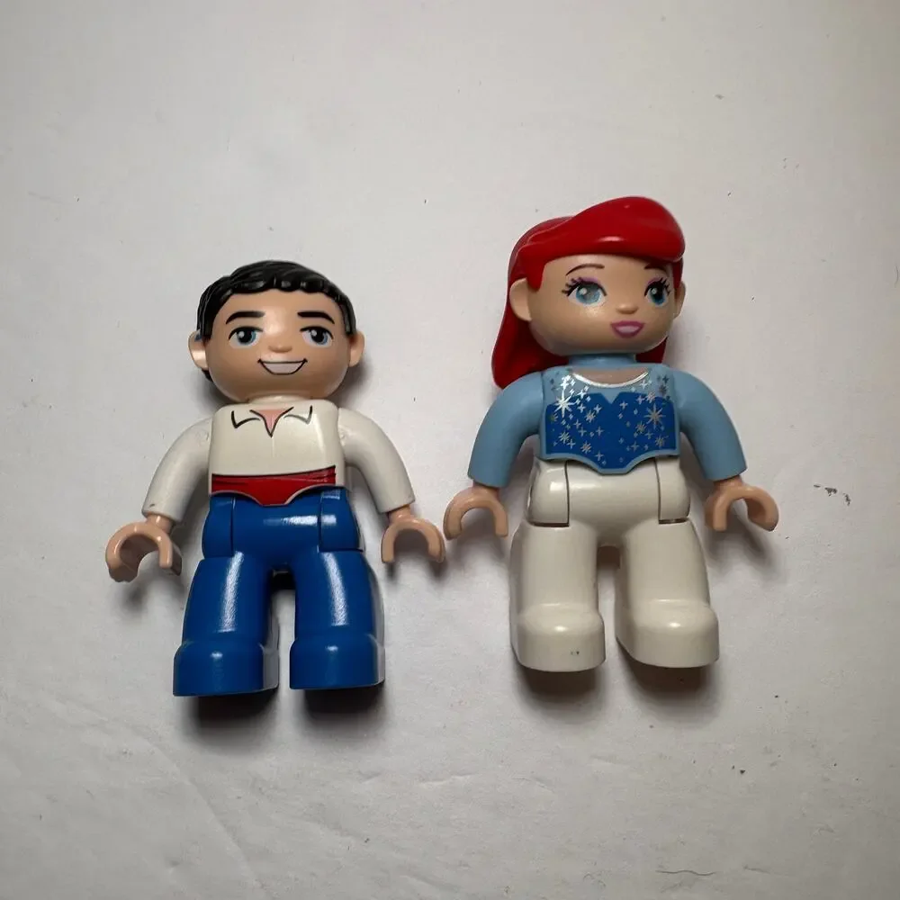 Ariel & Prince Eric Lego Duplo Figures Little Mermaid